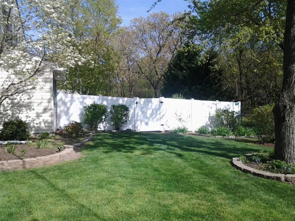 NJ Backyard Vinyl Fence